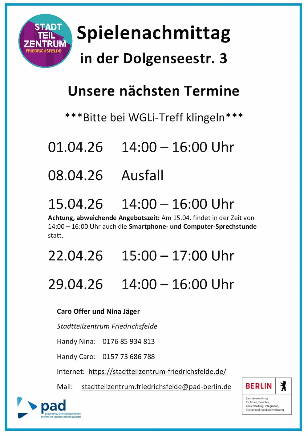 2026 03 24 Monatsflyer Dolge April