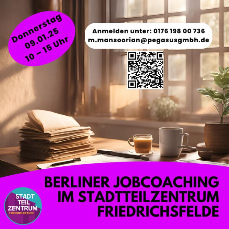 Berliner Jobcoaches am 09. Januar 2025 im Stadtteilzentrum.
