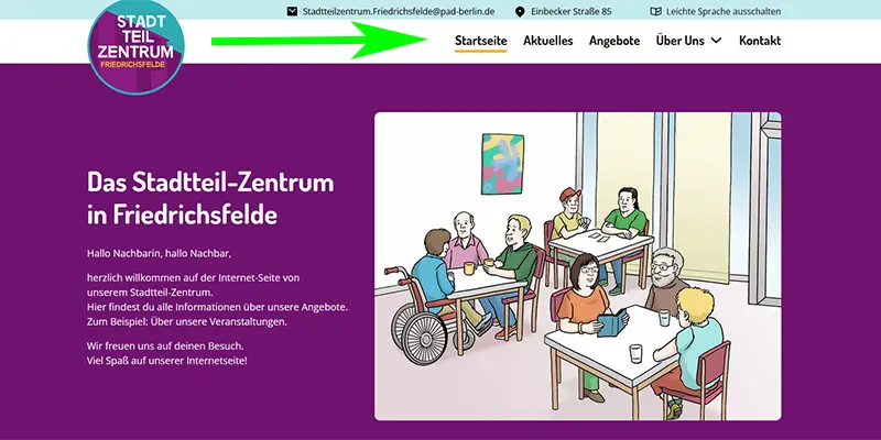 Screenshot 1 startseite