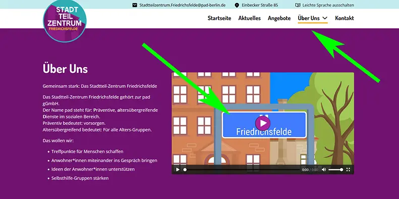 Screenshot 6 über uns